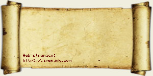 Olivera Pjanić vizit kartica